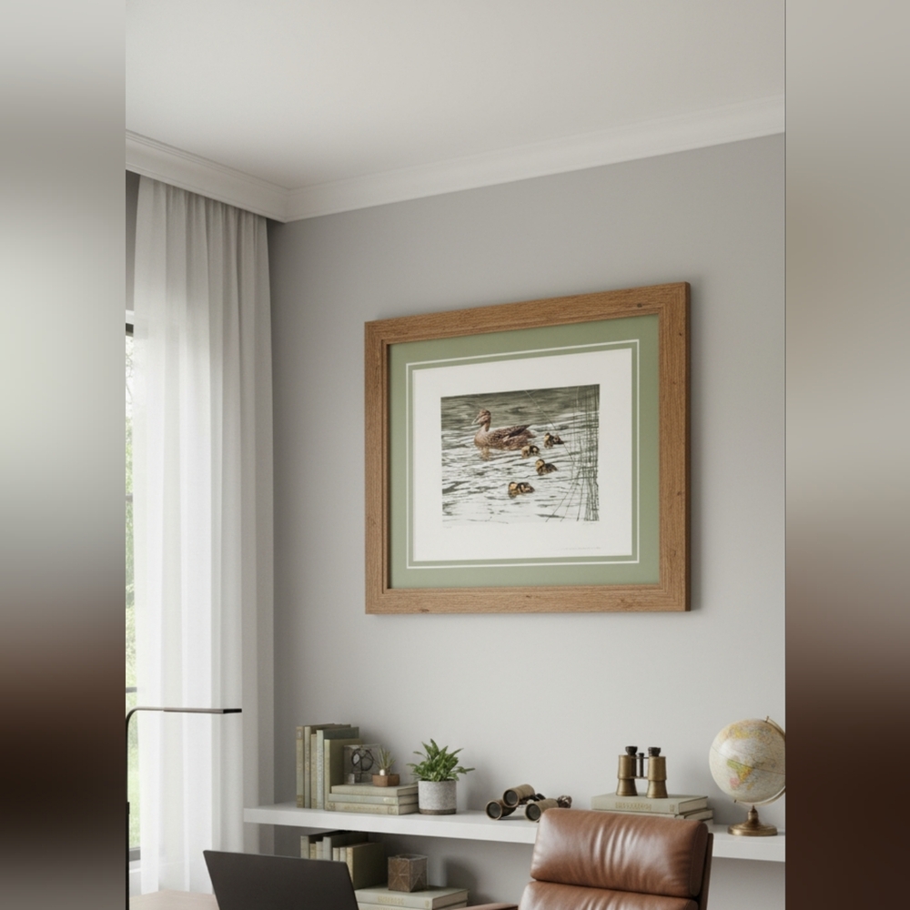 🦆Signed limited edition Ron Parker print "Mallard Family"🦆 (Unframed)
